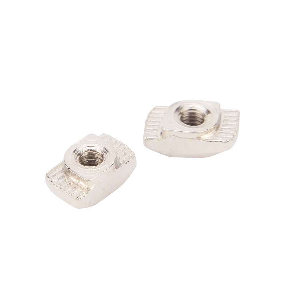 100pcs 50pcs M3 M4 M5 T nut Hammer Head Fasten Nut Connector Nickel