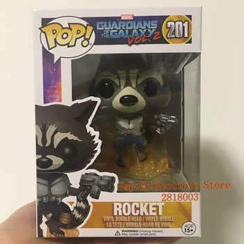 

Official FUNKO POP Marvel: Guardians of the Galaxy 2 - Flying Rocket Vinyl Figure Collectible Toy with Original box
