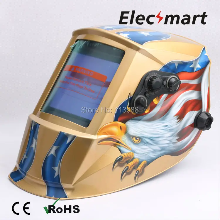 

Big View Area Auto darkening welding helmet TIG MIG MMA electric welding mask/helmet/welder cap/lens for welding