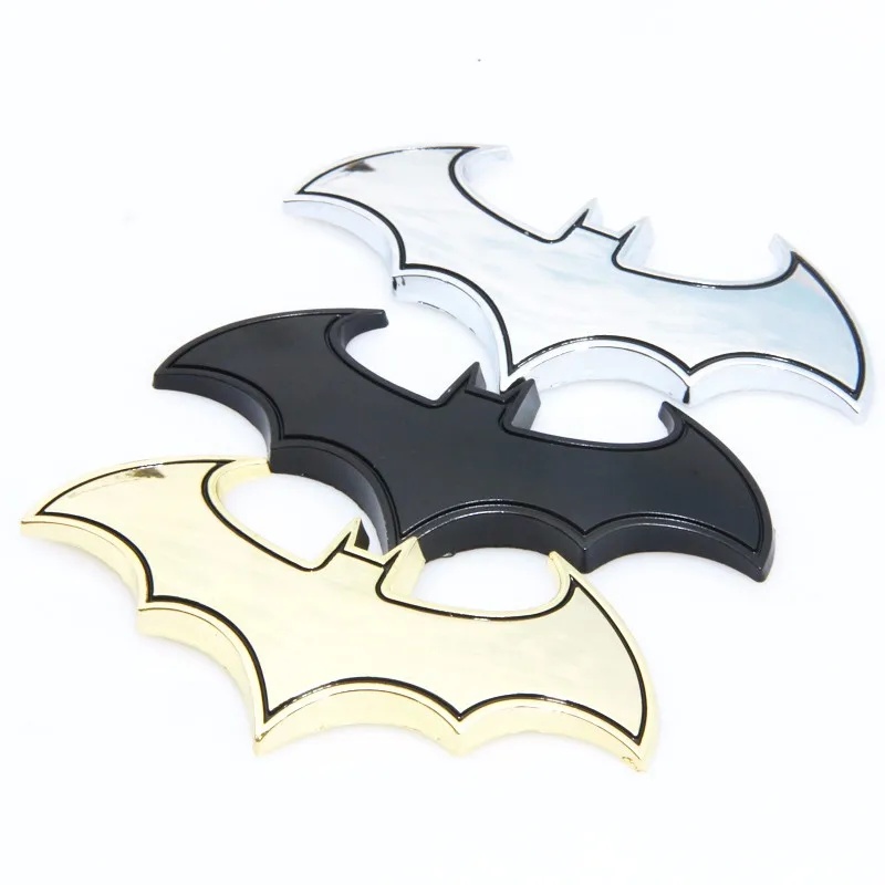 3D металлические наклейки для автомобиля с летучими мышами, металлические наклейки для автомобиля с логотипом, значки, последние наклейки с логотипом Бэтмена, наклейки для мотоцикла, Стильные наклейки для автомобиля