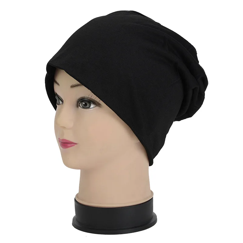Men’s Hooded Cap New Fashion Hot Selling Beanie Solid Color Hip-hop Slouch Warm Knitted Winter Hat 17 Colors One Size