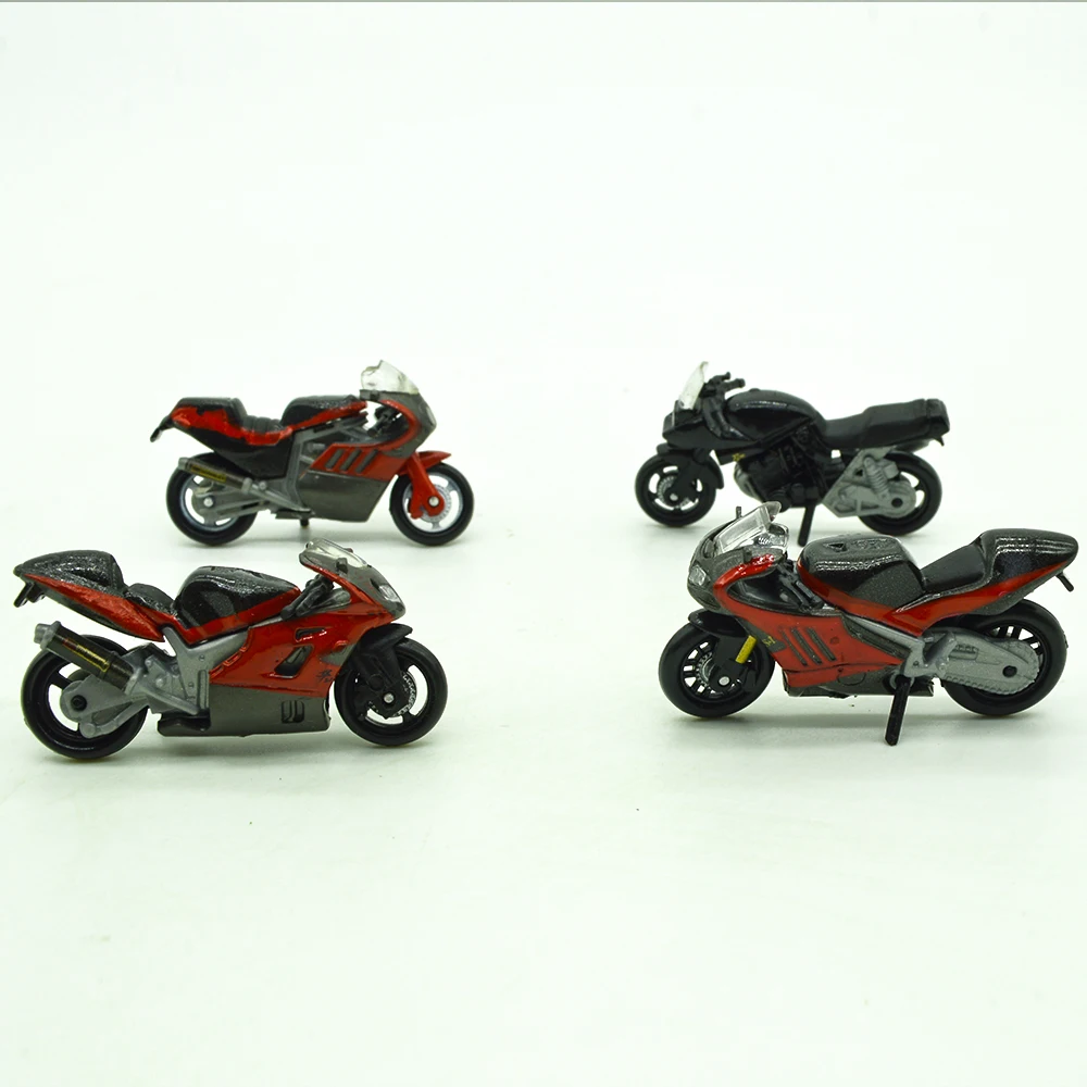1 64 scale Scale Motorcycles Alloy Diecast 4PCS in Model Building Kits