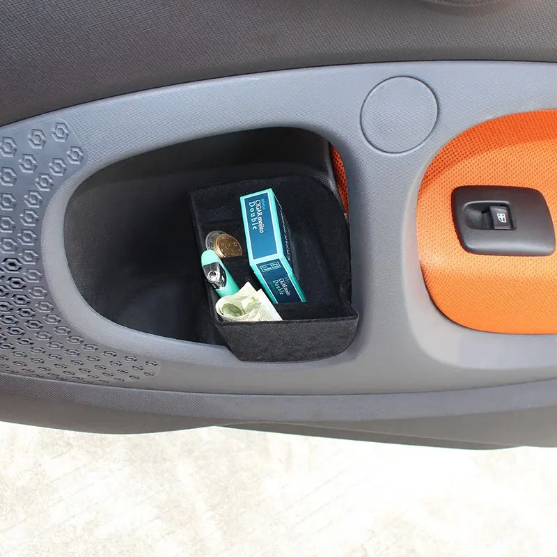 

Car door storage box door handle storage box car accessories interior container box toolbox for smart 453 fortwo car accessory