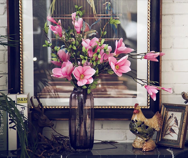 Высокое качество шелковые магнолии цветок Искусственный Декоративный свадебный цветок букет Простой Большой размер искусственная Орхидея для украшения дома