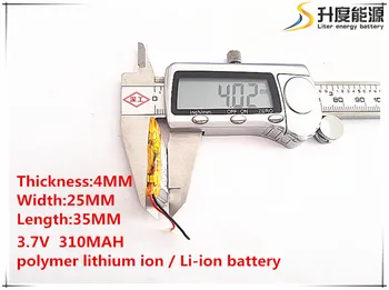 

10pcs [SD] 3.7V,310mAH,[402535] Polymer lithium ion / Li-ion battery for TOY,POWER BANK,GPS,mp3,mp4,cell phone,speaker