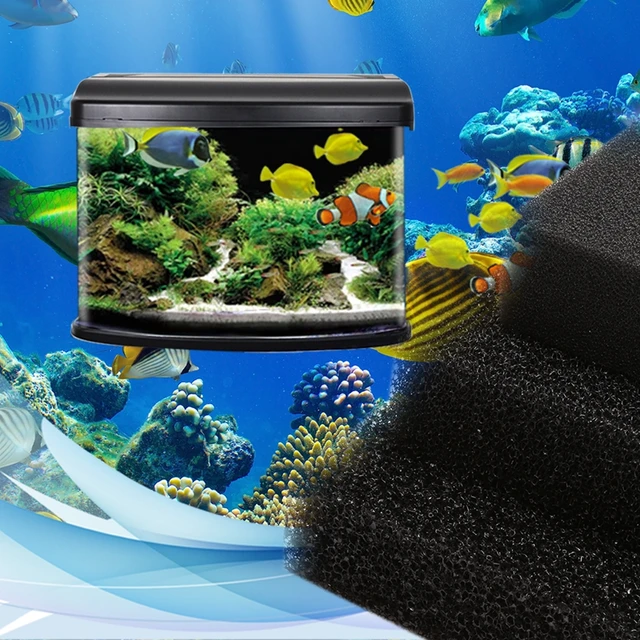 50 50 4 activated carbon foam pad filter aquarium square filtration aquarium filter sponge sheet