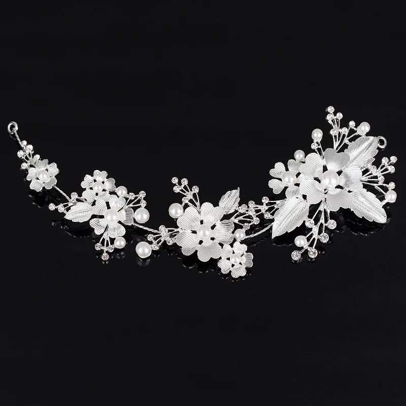 Bridal Rhinestone Crystal Hair Vine Tiara Crown Wedding Hair Chain Headpiece Floral Headband Hair Ornaments for Women HOT Sale - Image 6