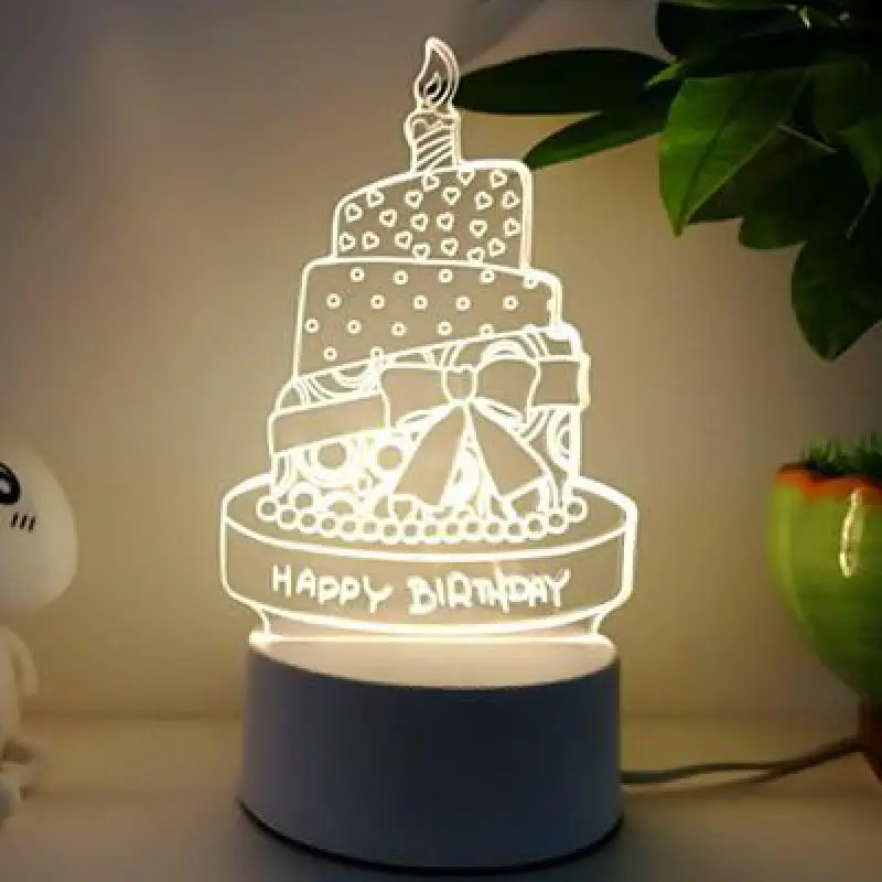 

Lamparas De Mesa 3D Table Lamps For Living Room 3 color change desk lamp Christmas gifts for children led 3D night lights