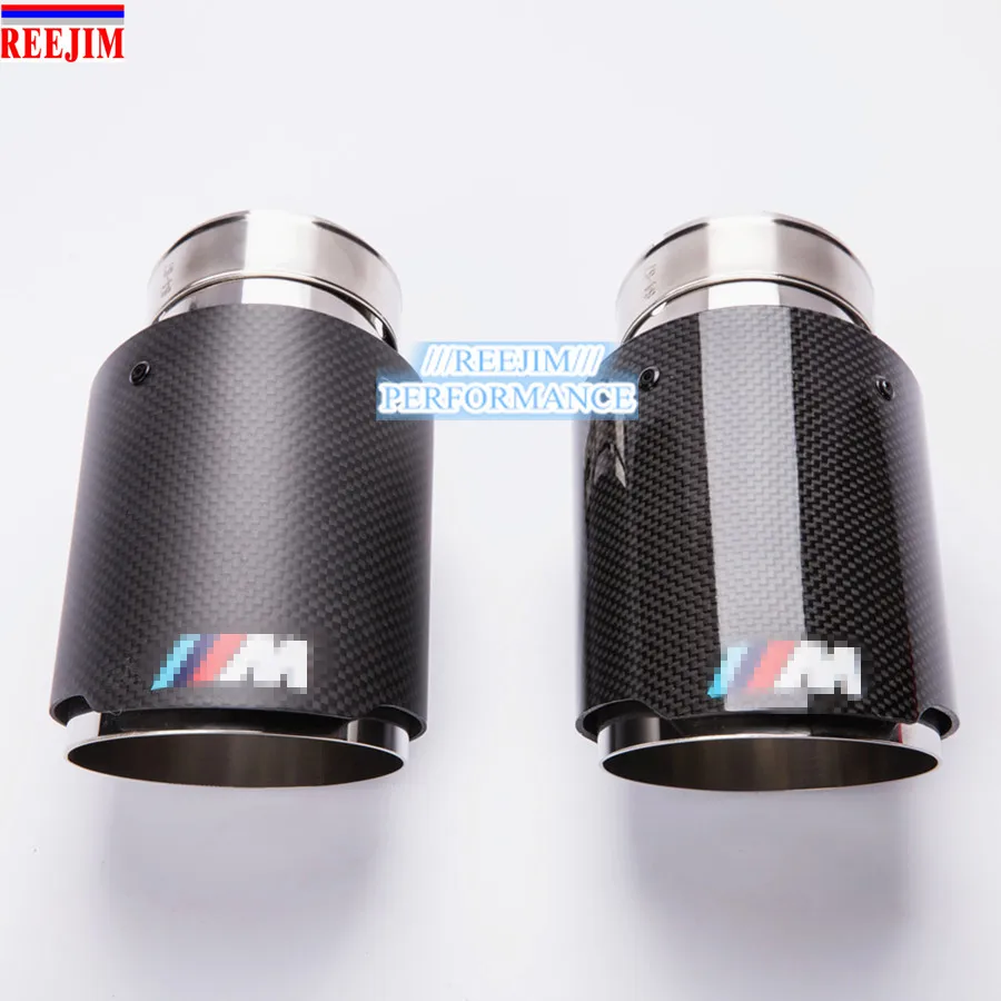 M Akrapovic выхлопной наконечник из углеродного волокна 63 мм (2 5 &quot) выход 89 (3 5&quot)