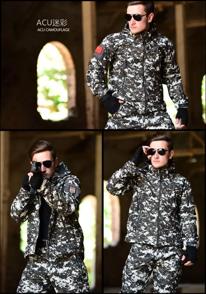 Весна Sharkskin Softshell TAD тактическая куртка мужская камуфляжная охотничья одежда военные пальто ветровка Куртка для туризма кемпинга