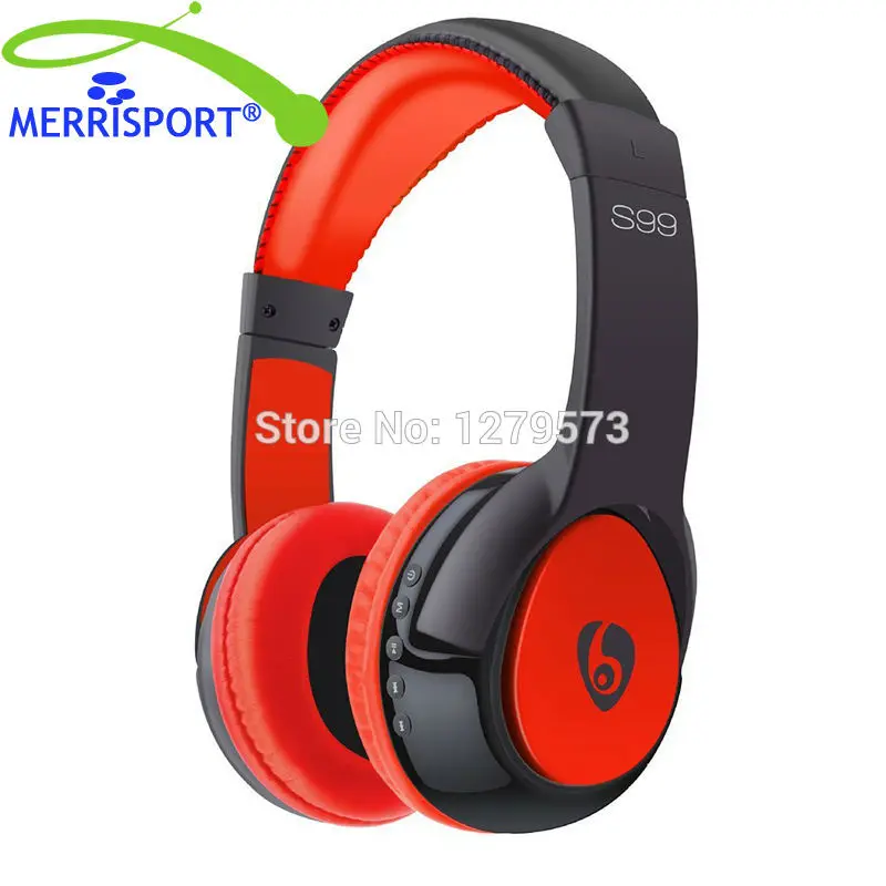 

MERRISPORT Bluetooth Headsets with Microphone Over-The-Head Wireless Stereo Headphones for Smartphones Computers Laptops Tablets