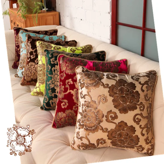High Quality Luxury Soft Velvet Fabric Bronzing Cushion Cover Home High Quality Luxury Soft Velvet Fabric Bronzing Cushion Cover Home Decor Throw Pillows Case For Sofa Seat Cojines Capa Almofada In From