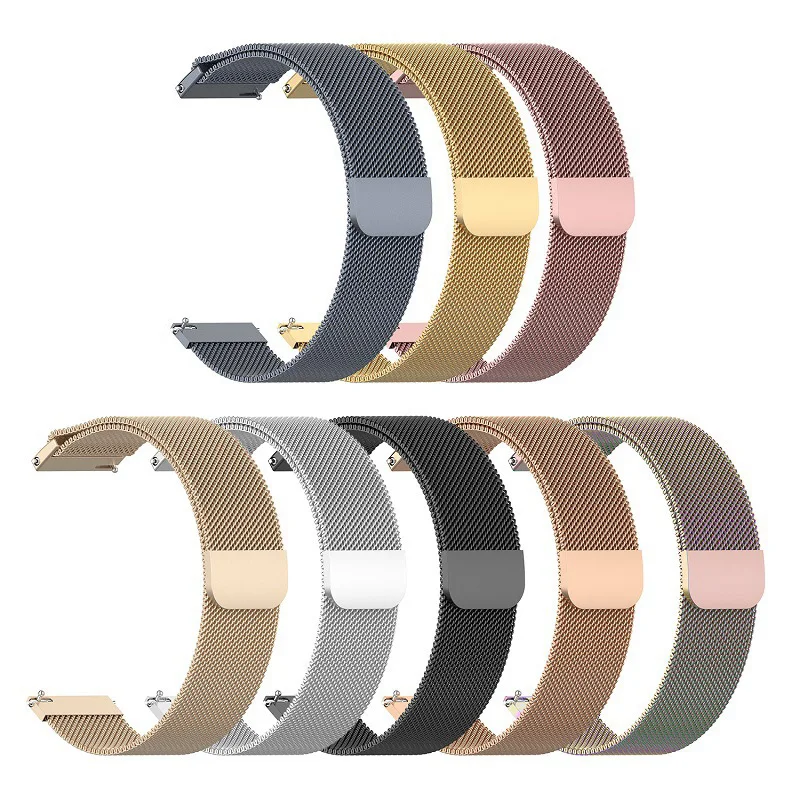

Stainless Steel Milanese Watch Band Strap for Samsung Gear S3 Huami Amazfit Pace Stainless Steel bands Bracelet Smartwatch band