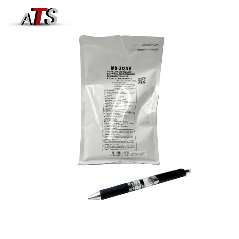 2Pcs/lot 300g Black Developer Powder MX-312AV For Sharp M 261 310 311 2608 Compatible M261 M310 M311 M2608 Copier Supplies