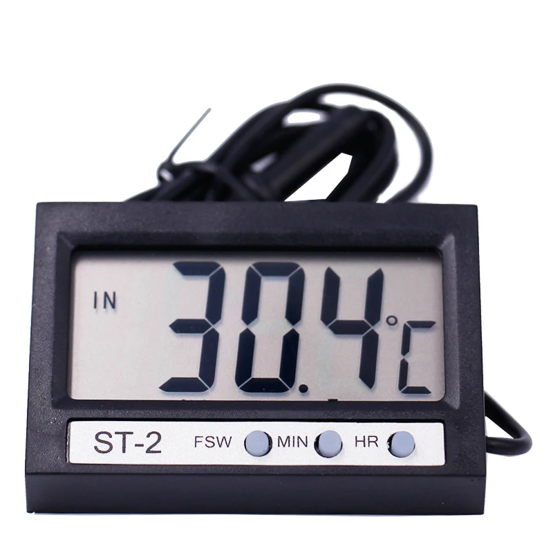 

2 in 1 Digital LCD Large Screen Display Thermometer Electronic Temperature Meter Indoor temp Tester with probe 15%
