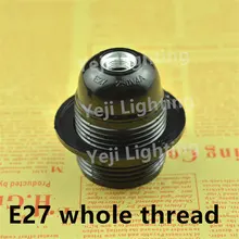 Лучшая цена Черный период Стиль E27 E14 винт держатель лампы E27 База свет держатель лампа кулон гнездо освещение аксессуары