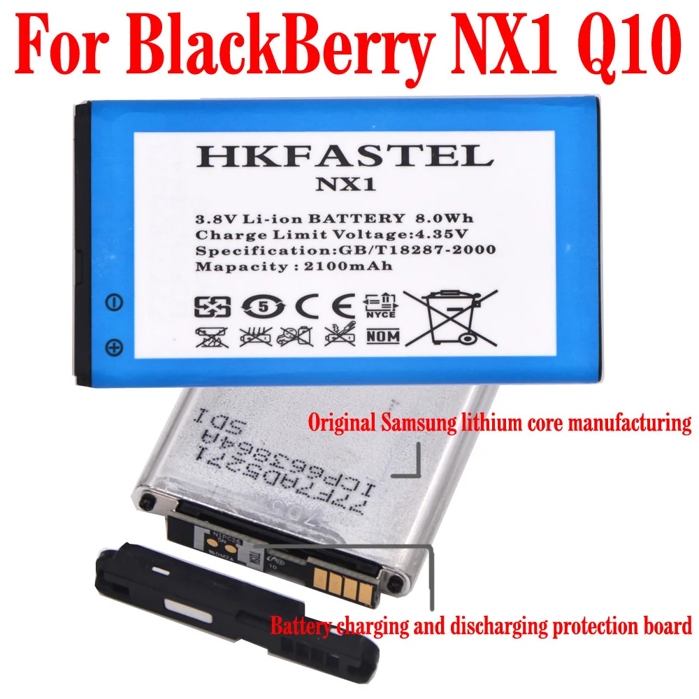 HKFASTEL Новый NX1 N-X1 Li-Ion Батарея для BlackBerry Q10/SQN100-1/SQN100-2/SQN100-3/SQN100-4 мобильный телефонная