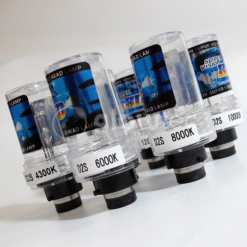New D2S HID Bulbs - 35W OEM Replacement In 4300K, 6000K, 8000K, 10000K, 12000K Colors