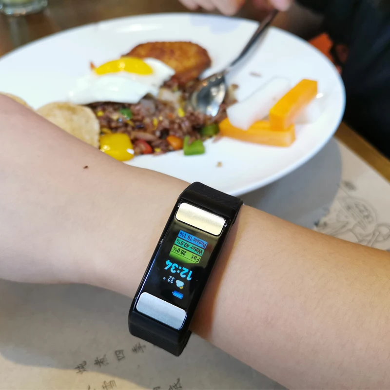 Toleda T9 Bodyfat monitor calories gym watches smart heart rate wristband fitness tracker new product ideas 2019