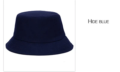 Новые модные летние шапки для мужчин и женщин, мужские круглые шапки для военного кемпинга, уличная однотонная Солнцезащитная шляпа - Цвет: HIDE BLUE