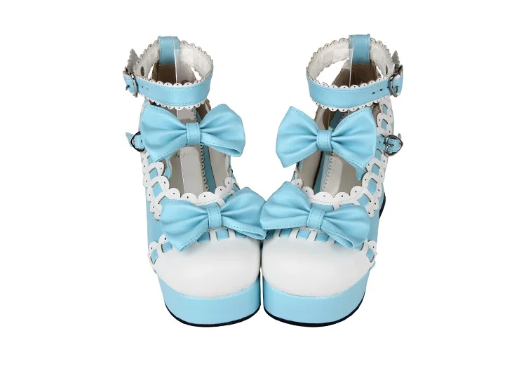Новинка года; милые туфли Лолиты в японском стиле; обувь для костюмированной вечеринки; обувь принцессы для девочек; женская обувь на высоком каблуке с бантом; Размеры 35-43