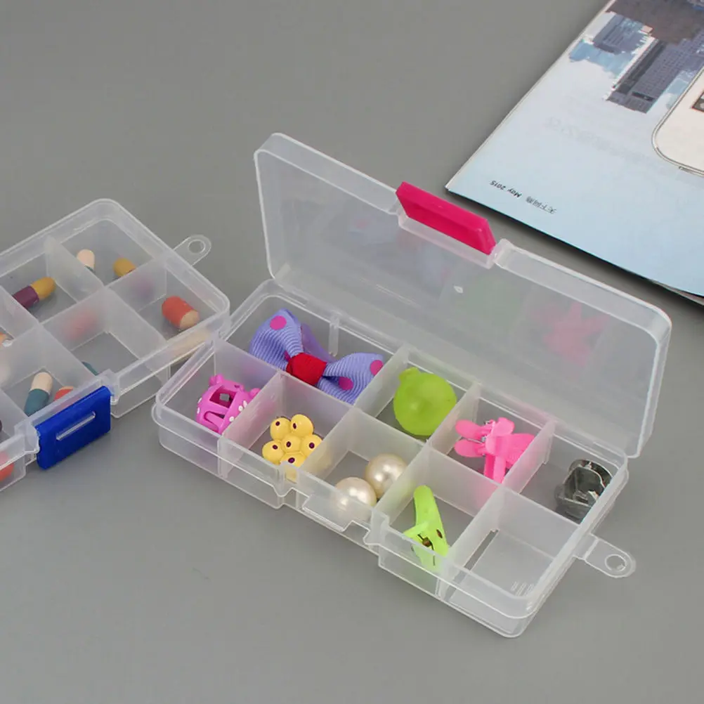 Пластиковый контейнер-органайзер 10 слотов, электронные части, винты, гайки, SMD ювелирные изделия, бусины, ящик для хранения, ящик для инструментов, ящик для инструментов