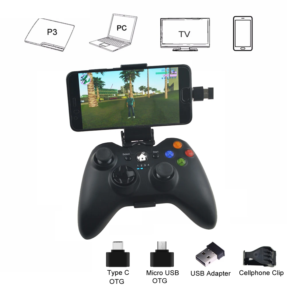 

2.4G Joypad Game Controller Android Wireless Controller For PS3 Console/Phone/PC/TV Box Joystick For Xiaomi Smart Phone