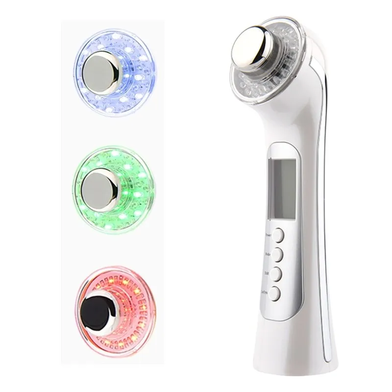 Professional 3MHZ 3 Color Led Photon Massager Ultrasonic Facial