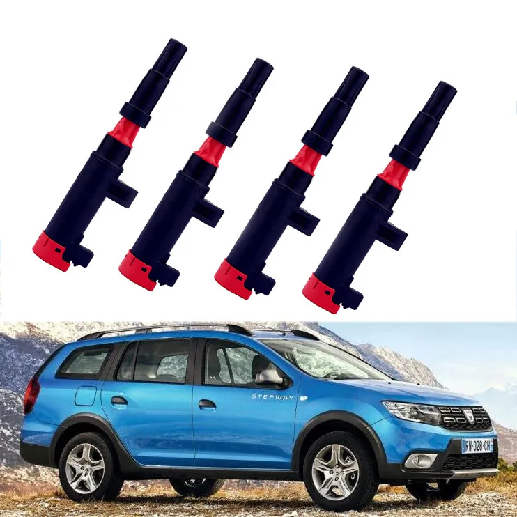 

4 Pack For Renault Clio Megane Grand Scenic Ignition Coil 1.4,1.6,1.8,2.0 ABS Metal New Black Motorcycle Accessories