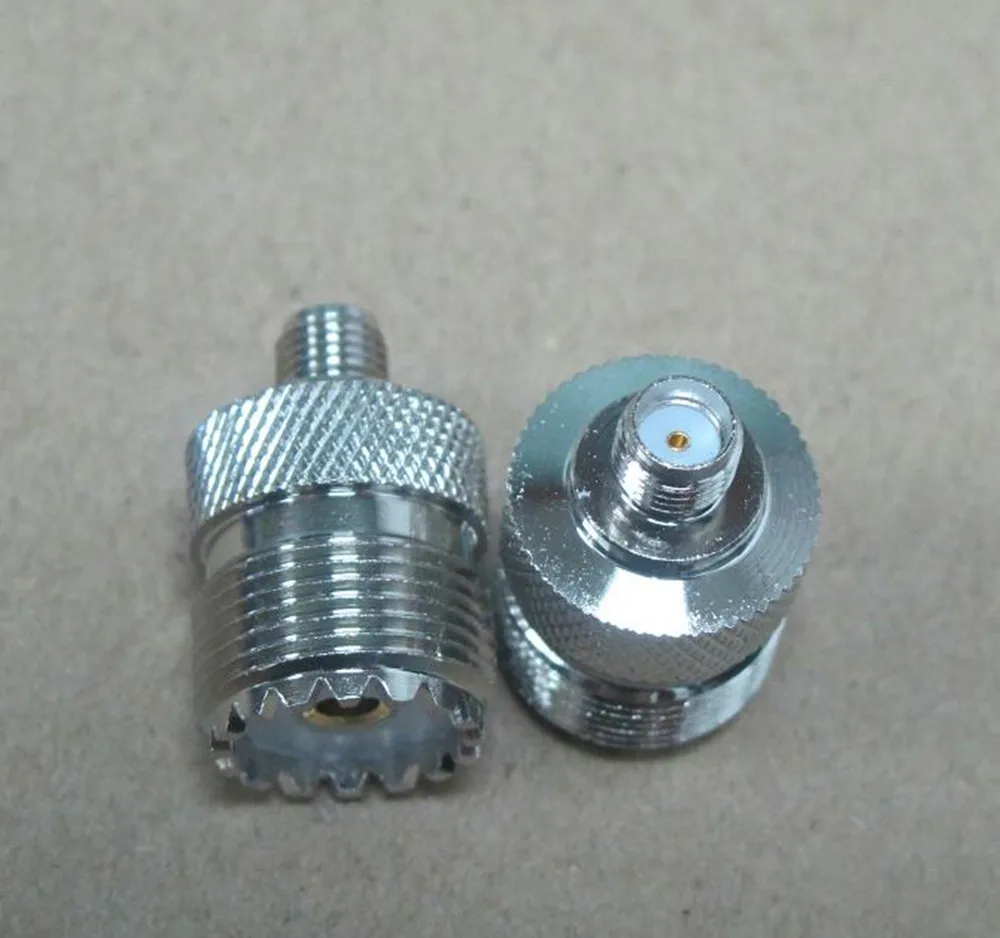 2 шт./лот антенный адаптер SMA F для UHF SO239 BAOFENG UV 5R UV82 BF888S B5 PX 777 888 двухстороннее