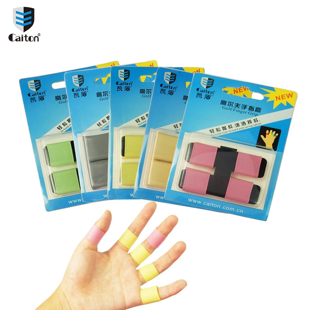 Caiton 8 قطعة/الحزمة حسنا قبضة اعب غولف جولف فنجر باند مجموعات سوينغ الإيدز الوظيفية المطاط إصبع المهد