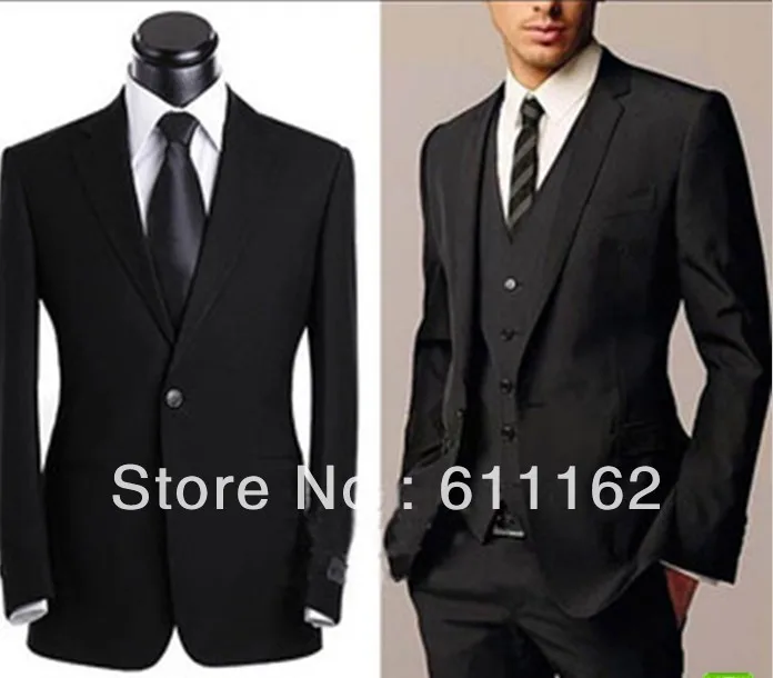Aliexpress.com : Buy Free shipping Custom black thin body groom suit man/cocktail dresses, ball