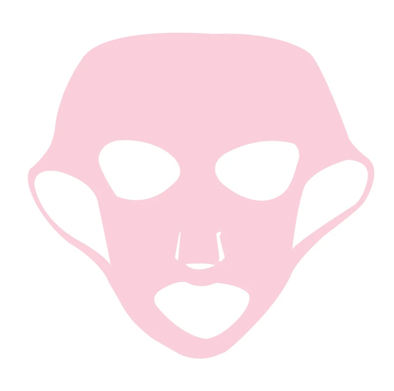 Многоразовая маска для лица, силиконовая листовая маска, фиксированная маска для ушей, Антибликовая маска, предотвращающая испарение эссенции, отбеливающая маска для ухода за кожей лица