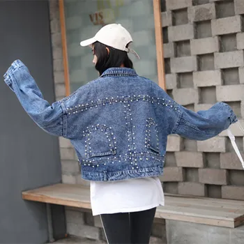 

Cheap wholesale 2019 new autumn winter Hot selling women's fashion casual Denim Jacket FP5906