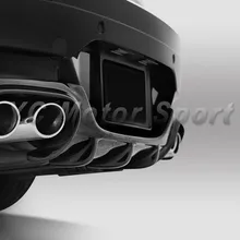 Автомобильные аксессуары из углеволокна под VRS стильный диффузор глушителя подходит для 2005-2010 E63 M6 задний диффузор автомобильный Стайлинг