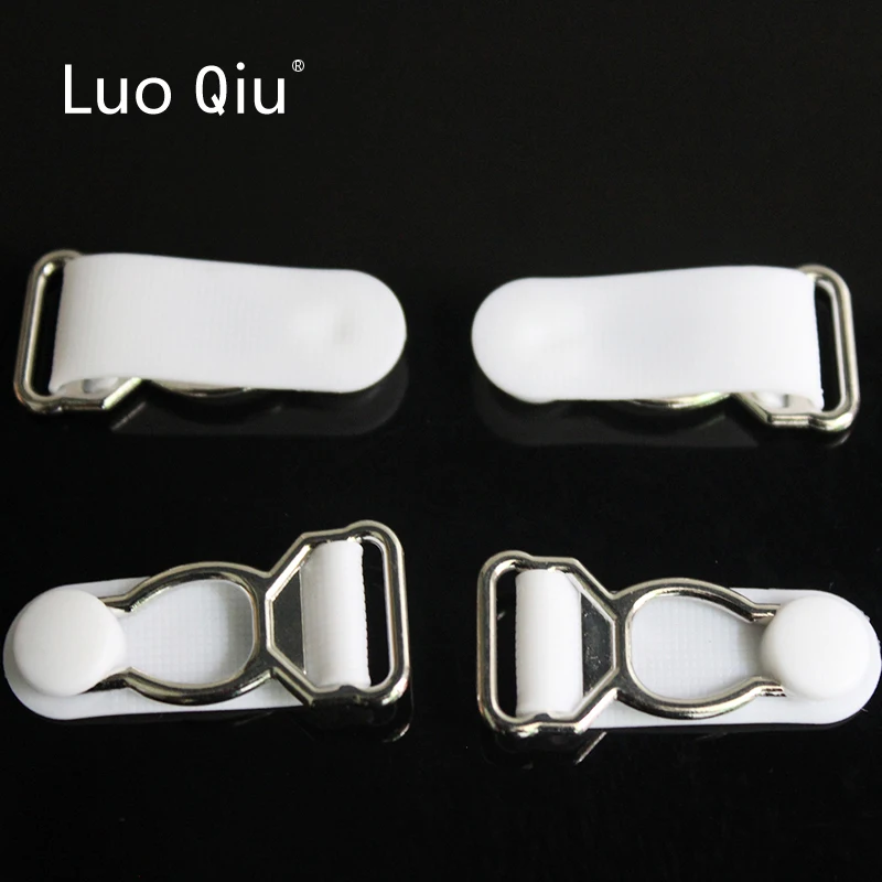 Luo Qiu 30 шт./лот 1 2 см серебристый металл + Белый полипропиленовый зажим для подвязки