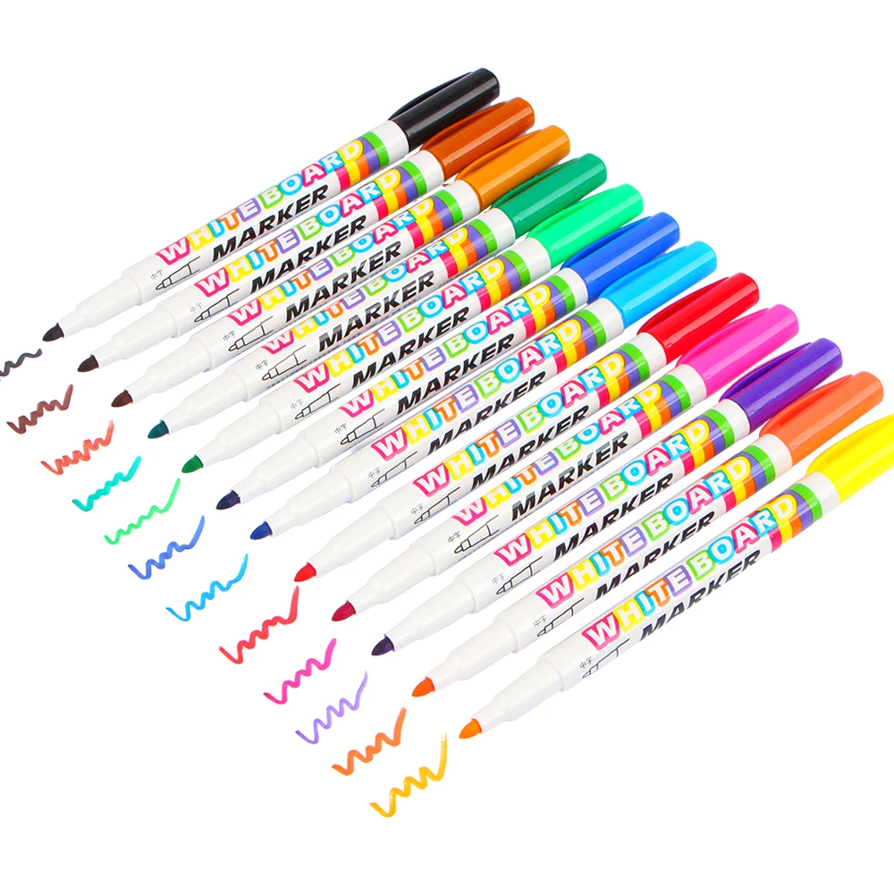 

12 colors white board maker pen white board whiteboard marker liquid chalk