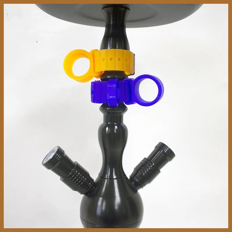 WisQiyunR 1pcs Watch Style Silicone Shisha Hose Holder For Hookah Chicha Narguile Hose Smoking