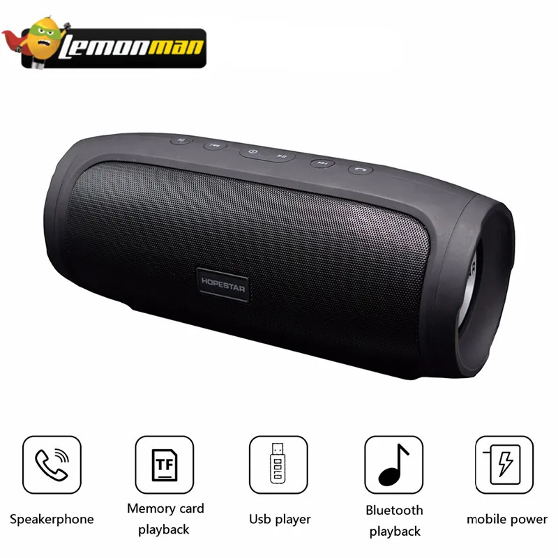 Портативный Bluetooth динамик Hopestar H14 уличные громкоговорители с отличными басами и