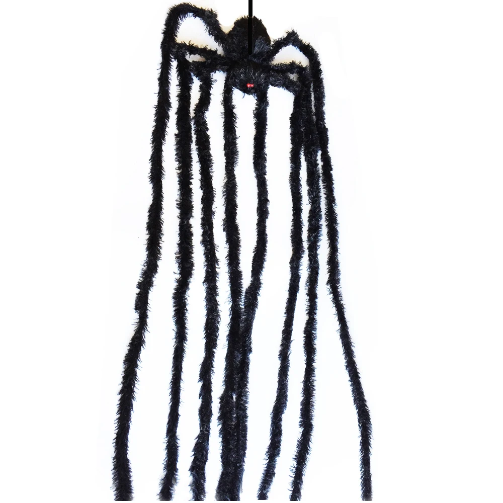 

Long Leg Halloween Hairy Creepy Spider with Soft Legs for Hunted House Graveyards Halloween Decoration
