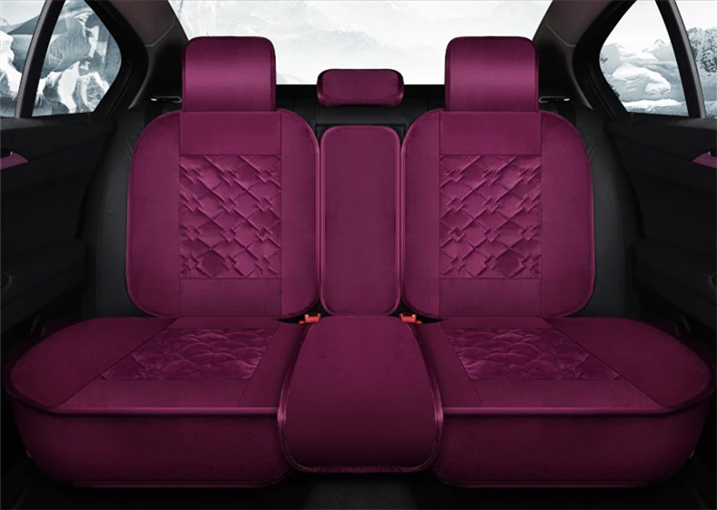 winter warm plush flocking seat cover 33