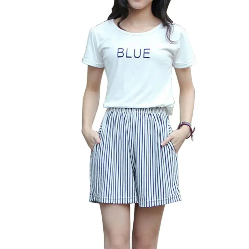 

Casual Loose Wide Leg Casual Shorts Fashion Striped Brief Shorts High Waist Womens Black And White Stripe Summer Shorts