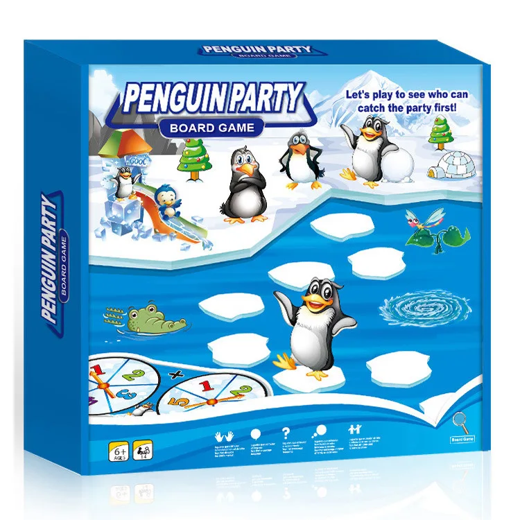 

Penguin party Ice Breakers Knock Ice Platform Desktop Game board game Parents and Children floor play puzzle games for kids
