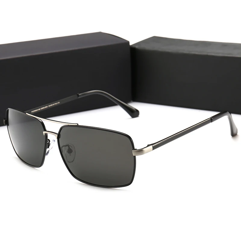 For Porsche SunGlasses Driving Glasses Men Polarized Sunglasses Women Mirror Glasses Case
