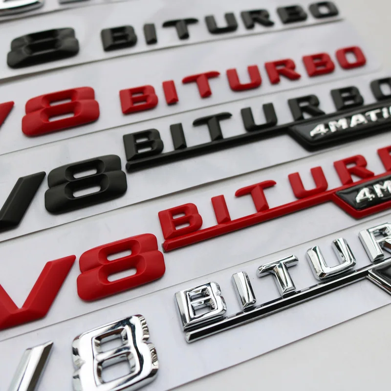 Автомобиль ABS V8 V12 BITURBO Автомобильная боковая наклейка эмблема для Mercedes Benz W117 Cla45