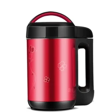 1.2L 800 Вт нагревательная модная красная и черная без сетки шлифовальная машина для соевого молока из нержавеющей стали для соевого молока