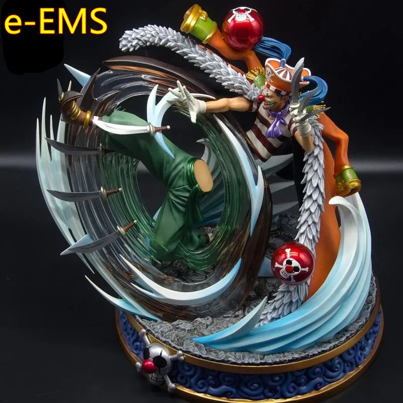 

Anime ONE PIECE Fighting Form Joker Buggy Seven Warlords Of The Sea GK Resin Statue Action Figure Model Giocattolo G2510