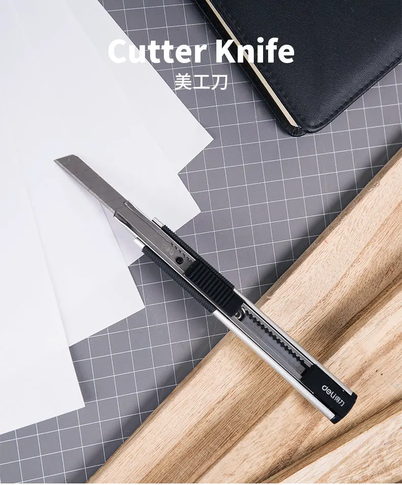 Deli utility нож цинк нож из титанового сплава оболочка маленький лезвие универсального ножа Удобная нескользящая ручка