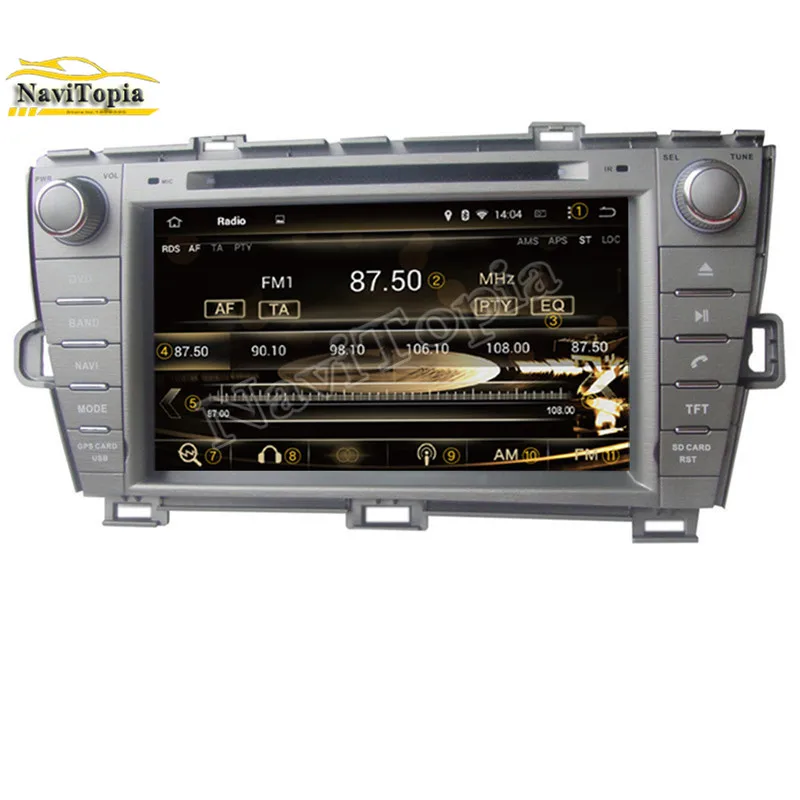 Best NAVITOPIA 4G RAM 32G ROM Octa Core Android 9.0 Car DVD Player GPS Navigation for Toyota Prius left driving 2009 2010 2011- 3