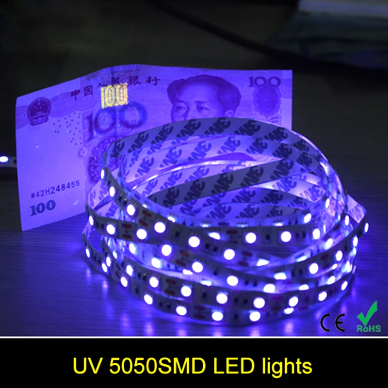 5 м/лот 60 Светодиодный s/m DC12V 5050 SMD белый/теплый белый/красный/зеленый/желтый/синий/розовый/RGB/UV/RGBW/RGBWW гибкий светодиодный светильник лента